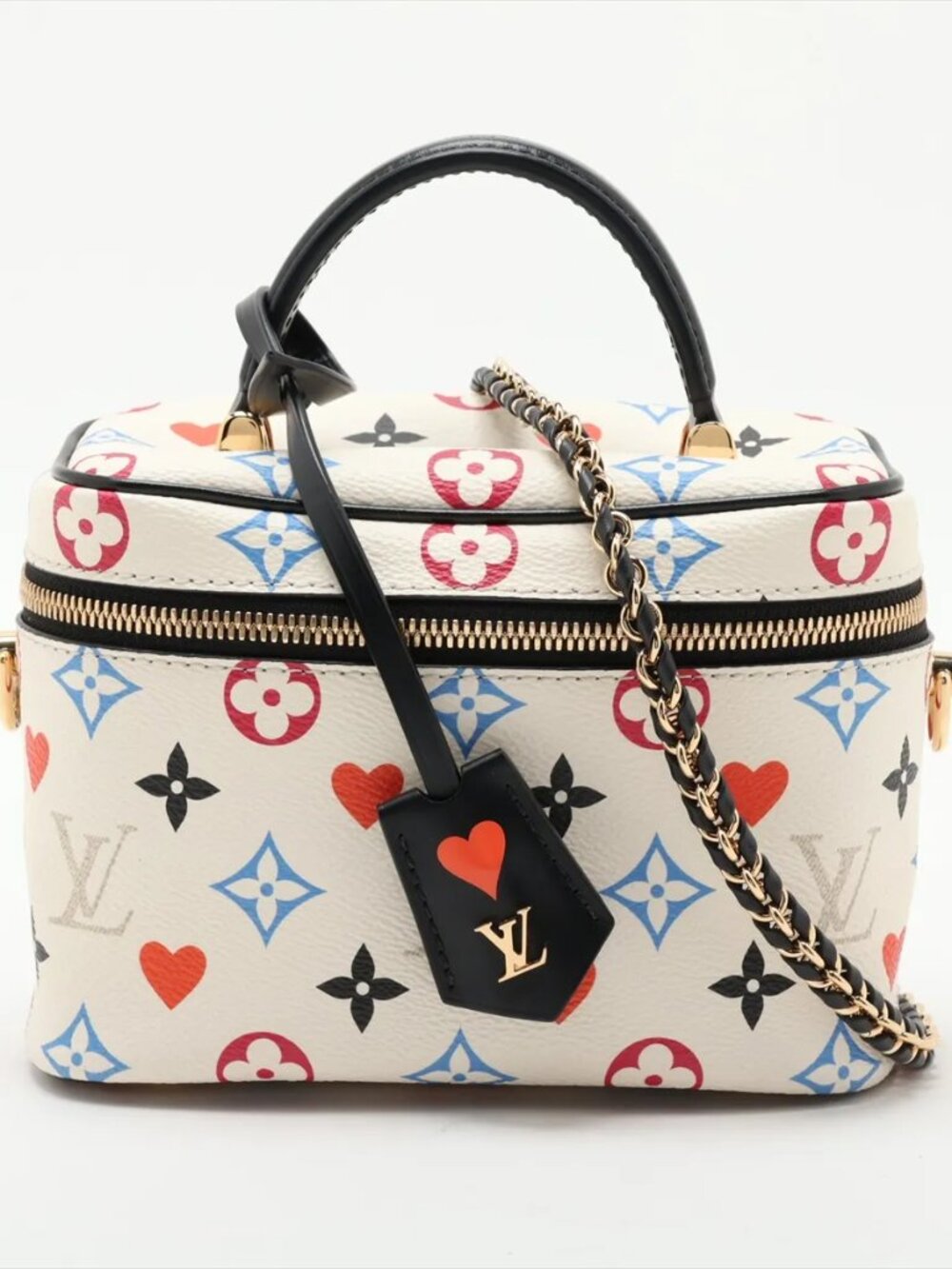 Louis Vuitton Game On Monogram Vanity PM M57458 White Crossbody Bag